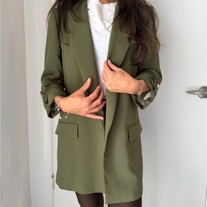 Zara Khaki Women's Blazer